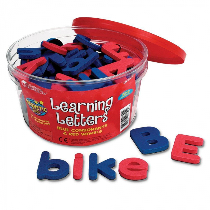 Litere magnetice mari si mici, Learning Resources, 2-3 ani + [5]