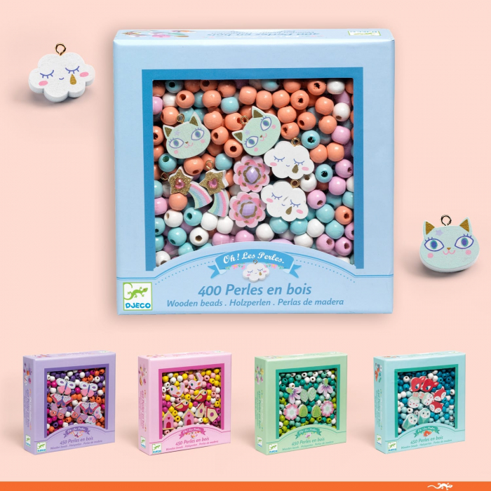 Margele curcubeu, Djeco beads Rainbow, 5-10 ani [5]