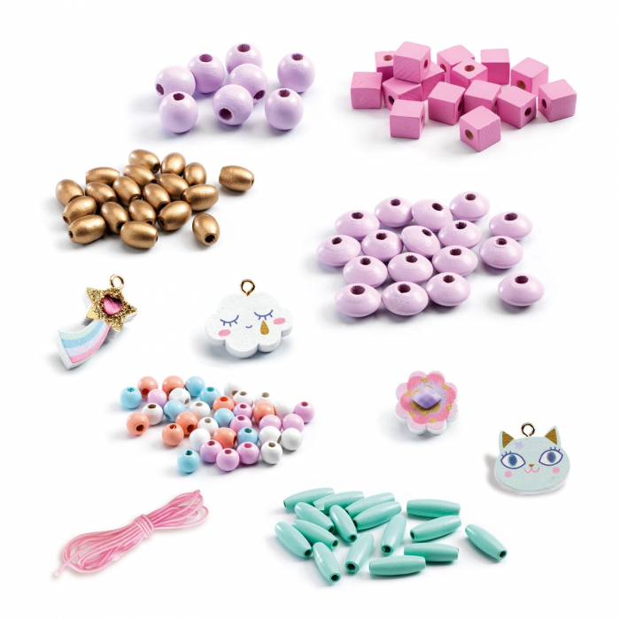 Margele curcubeu, Djeco beads Rainbow, 5-10 ani [3]