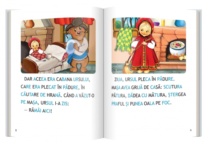 Masa si ursul • Soarecele si pisica - carduri pentru invatarea citirii [3]