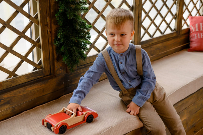 Masina decapotabila handmade, Marc toys, 2-3 ani + [2]