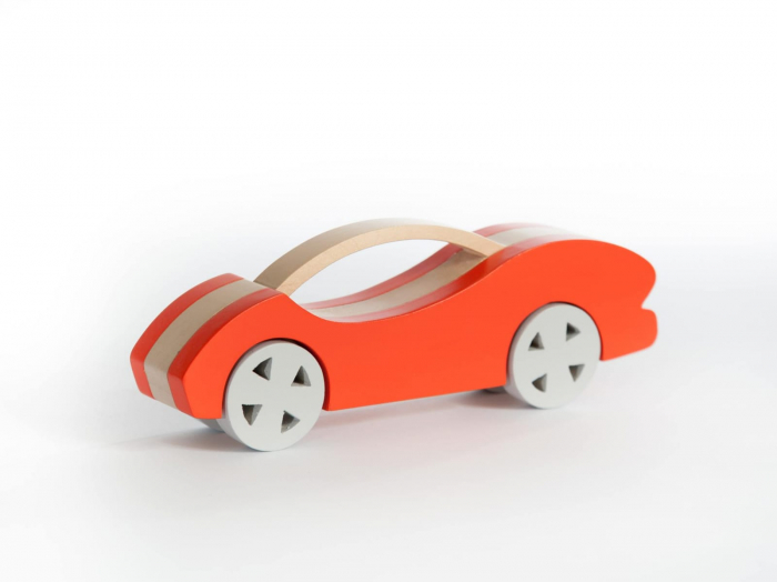 Masina din lemn handmade Marc toys Turcoaz, 2-3 ani + [4]