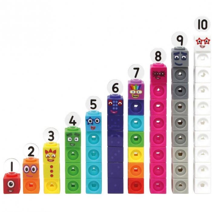 MathLink®Cubes Numberblocks in romana - Set de activitati de la 1 - 10, Learning Resources, 4-5 ani + [4]