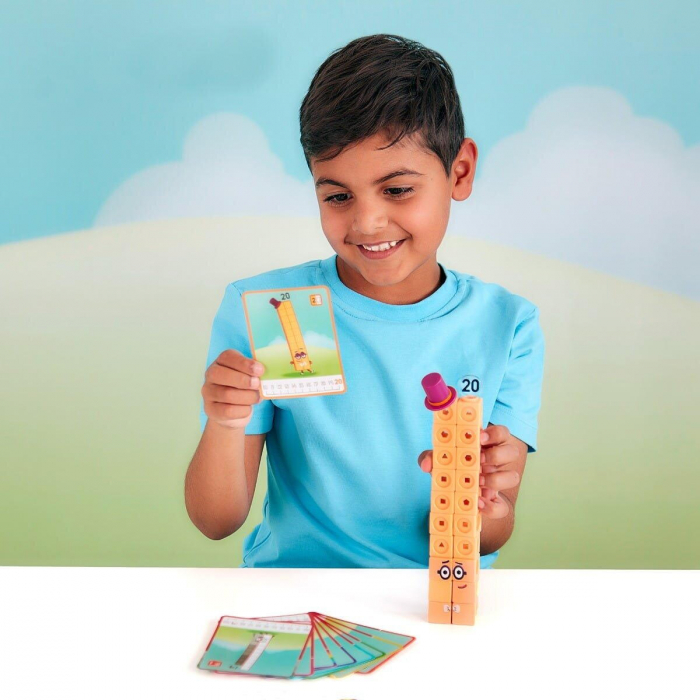 MathLink®Cubes Numberblocks in romana - Set de activitati de la 11 - 20, Learning Resources, 4-5 ani + [8]