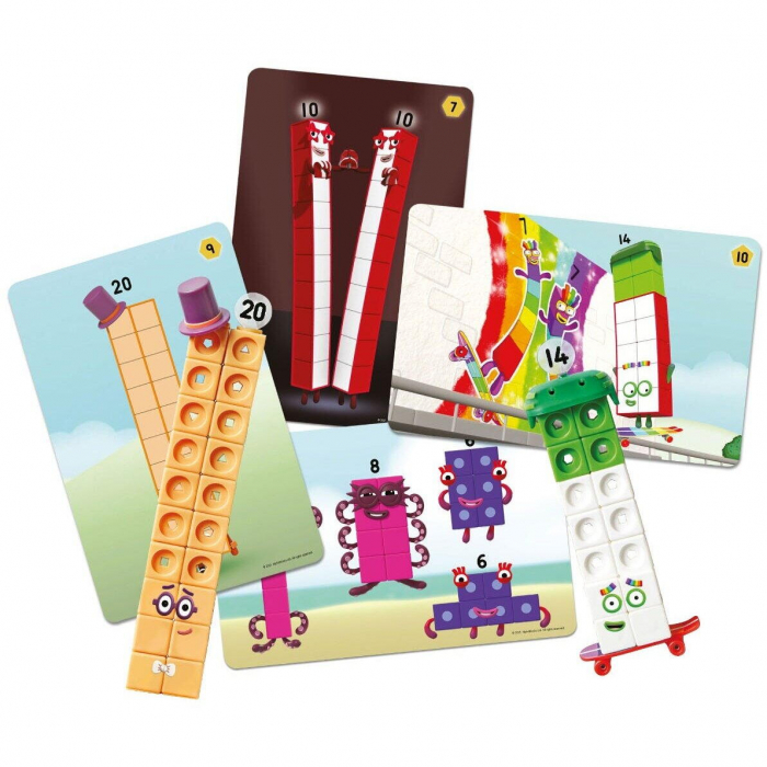 MathLink®Cubes Numberblocks in romana - Set de activitati de la 11 - 20, Learning Resources, 4-5 ani + [4]