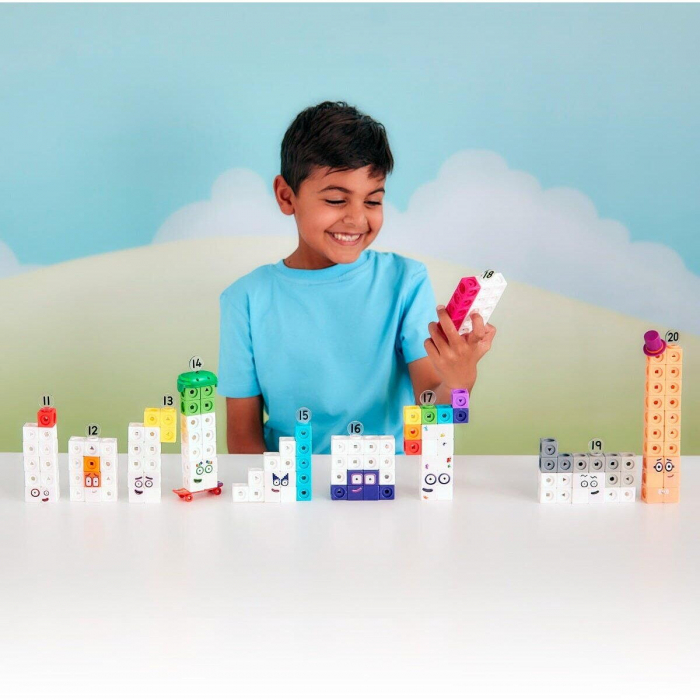 MathLink®Cubes Numberblocks in romana - Set de activitati de la 11 - 20, Learning Resources, 4-5 ani + [5]