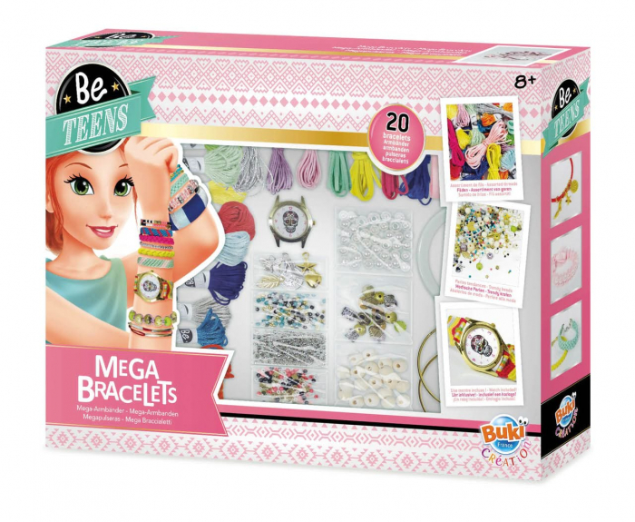 Mega kit pentru bratari, BUKI France, 8-9 ani + [2]