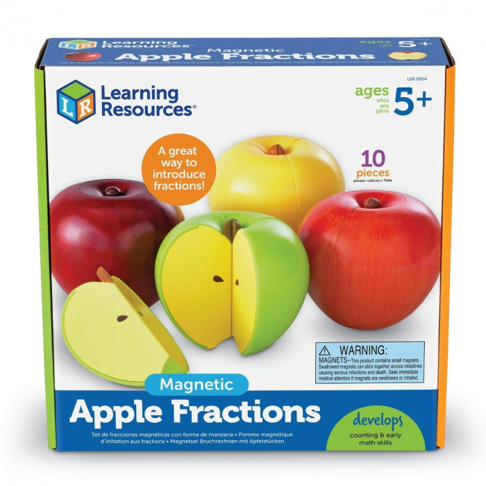 Mere magnetice pentru fractii, Learning Resources, 4-5 ani + [8]