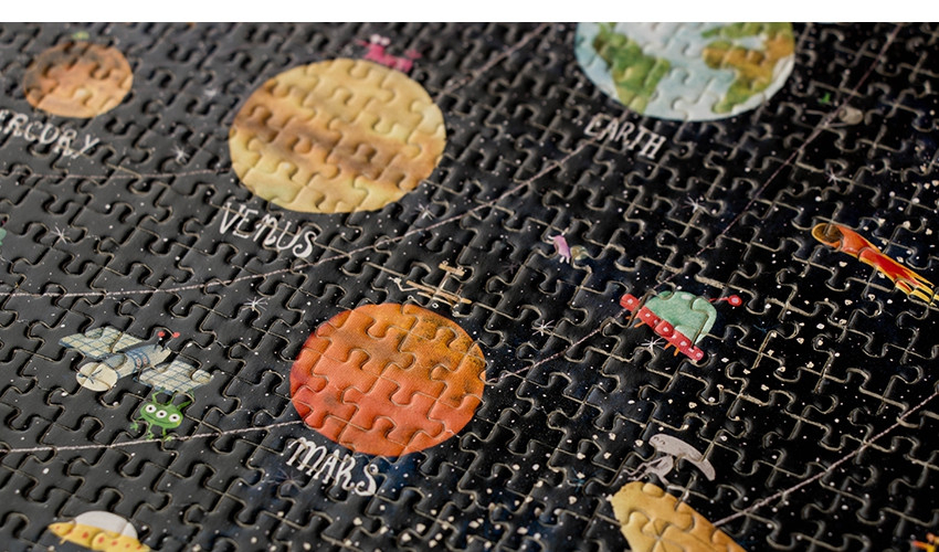 Micro puzzle Londji 600 piese, cosmos, 6-7 ani + [3]