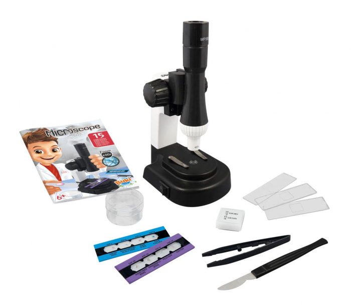 Microscop - 15 experimente NEW, BUKI France, 6-7 ani + [4]