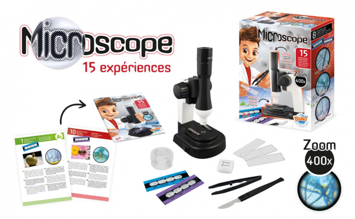 Microscop - 15 experimente NEW, BUKI France, 6-7 ani + [5]