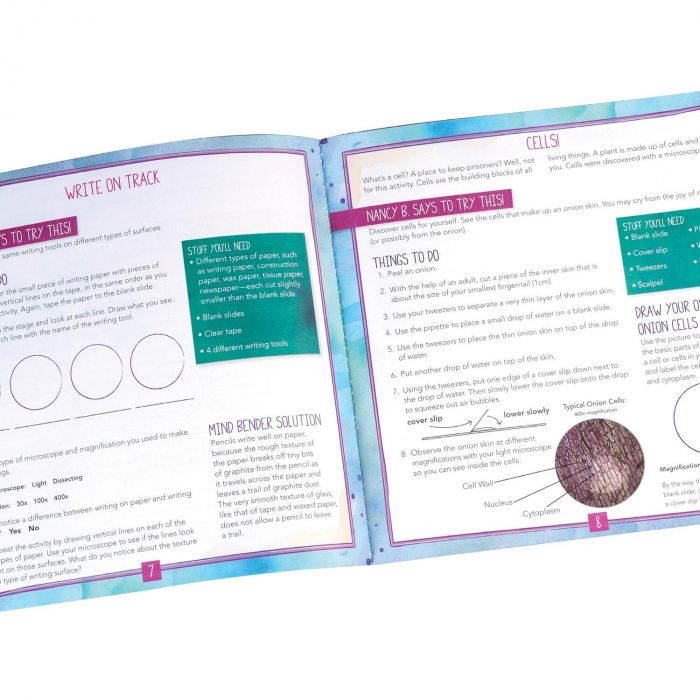 Microscop cu jurnal de activitati, Educational Insights, 8-9 ani + [4]