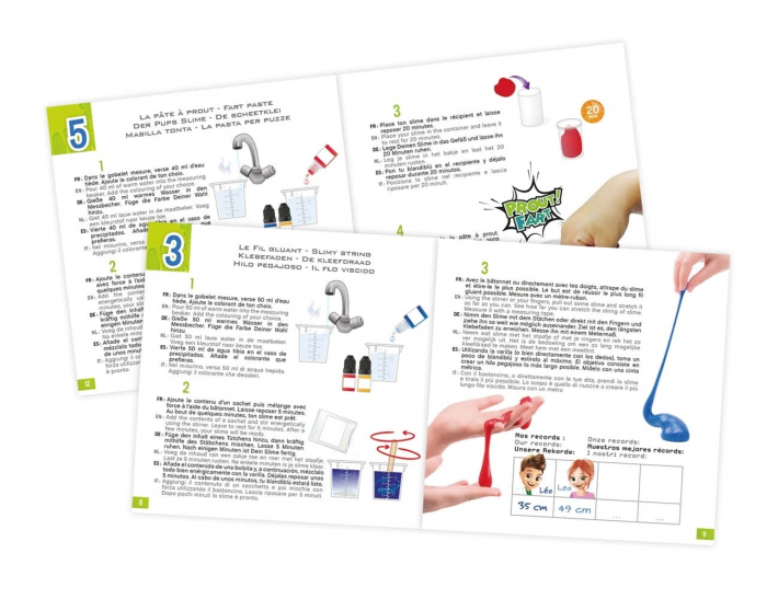 Mini - laboratorul de slime, BUKI France, 8-9 ani + [10]