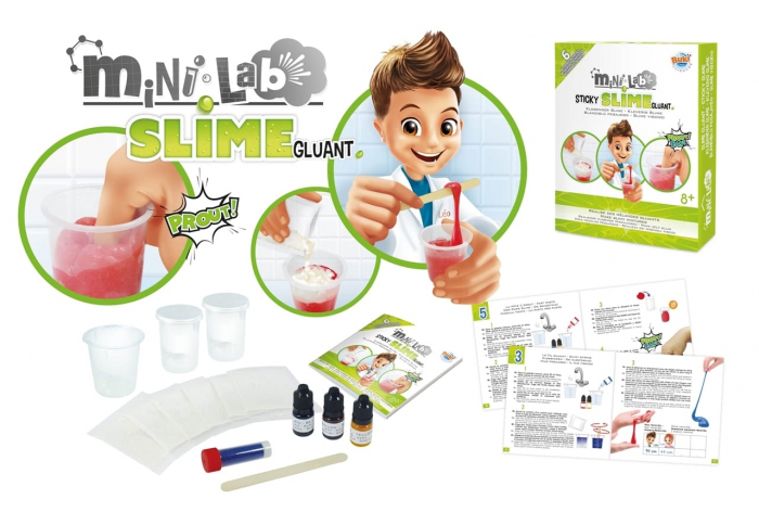 Mini - laboratorul de slime, BUKI France, 8-9 ani + [4]
