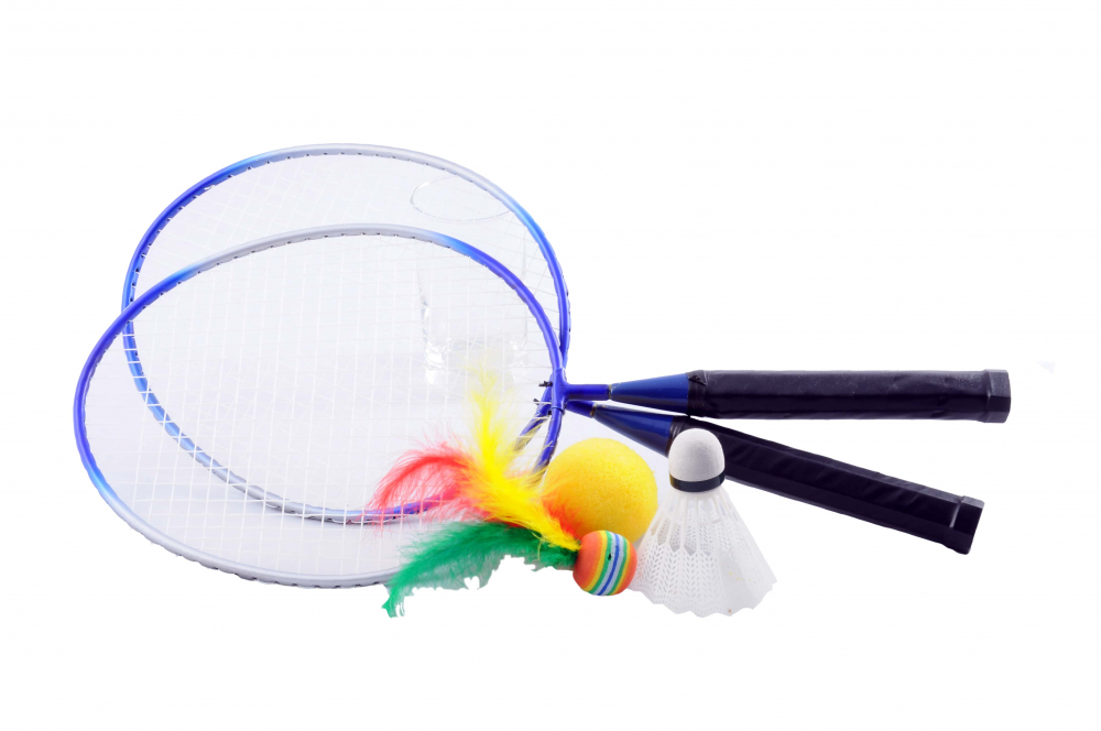Mini Set badminton 2 rachete 1 fluturas si 2 bile