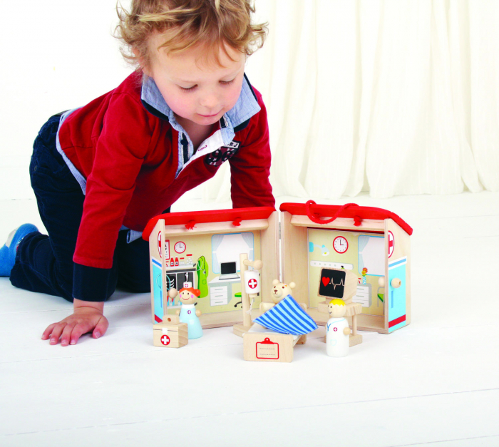 Mini Spitalul animalelor, BIGJIGS Toys, 2-3 ani + [3]