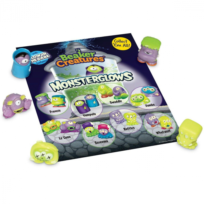 Monstruletii din laborator – Set reflectorizant (5 capsule), Learning Resources, 4-5 ani + [3]