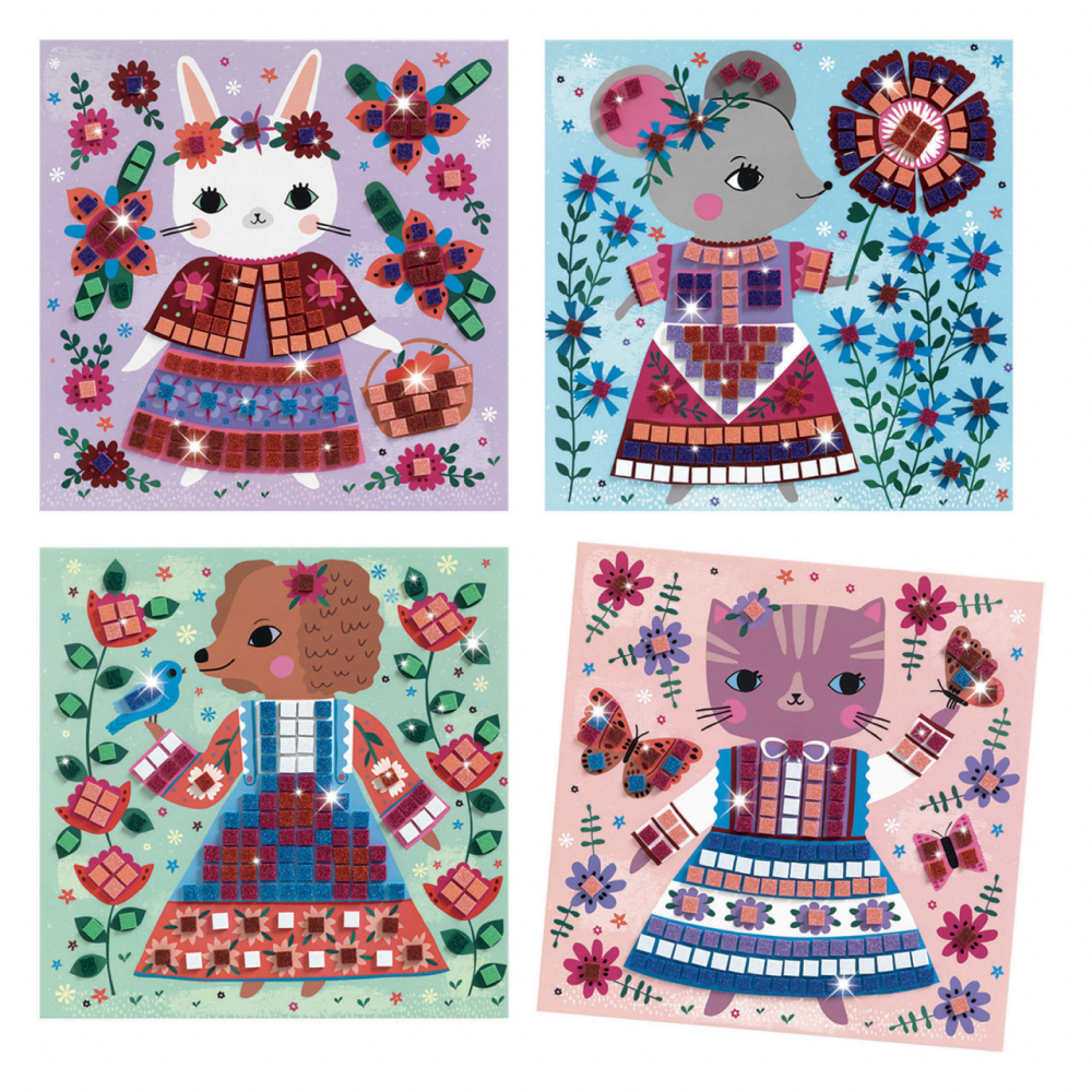 Mozaic Djeco, Animale de companie, 4-5 ani + [2]
