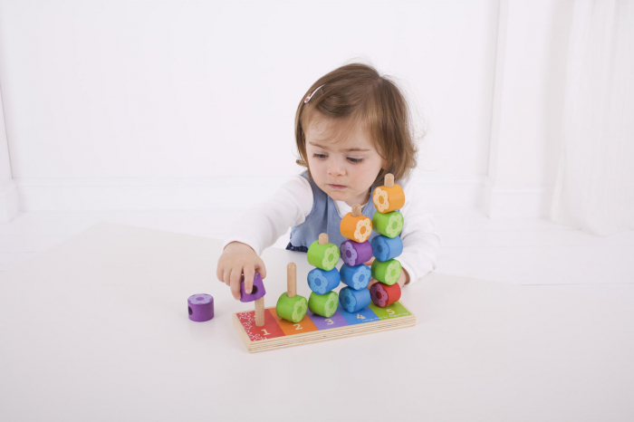Numaratoarea florilor, BIGJIGS Toys, 1-2 ani + [8]