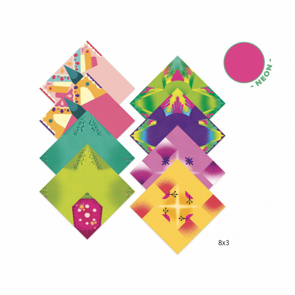 Origami Djeco, animale si flori exotice, 2-3 ani + [2]