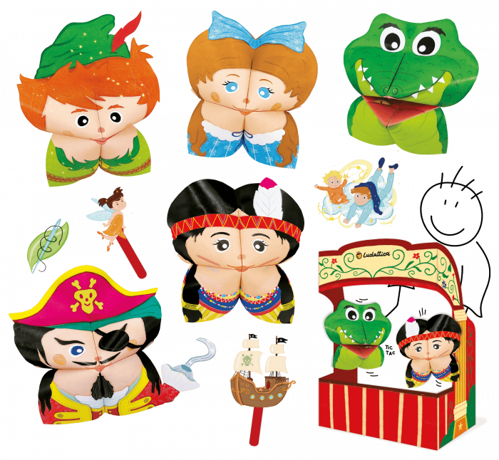 Set de Teatru de Păpuși Origami – Aventurile lui Peter Pan, +5 ani, Ludattica [2]