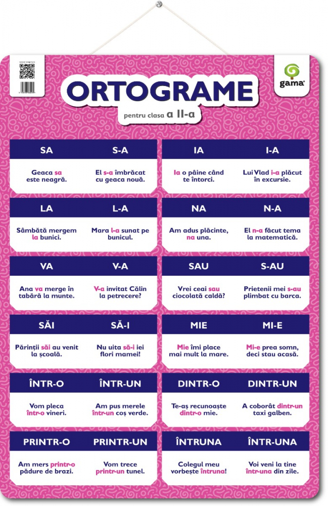 ORTOGRAME pentru clasa a II-a  Postere