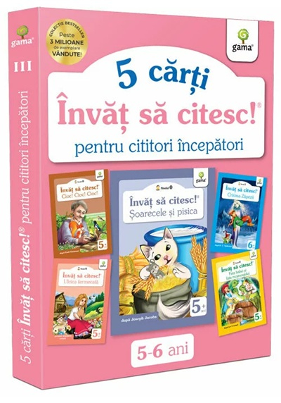 Pachet pentru cititori incepatori III, Editura Gama, 5-6 ani