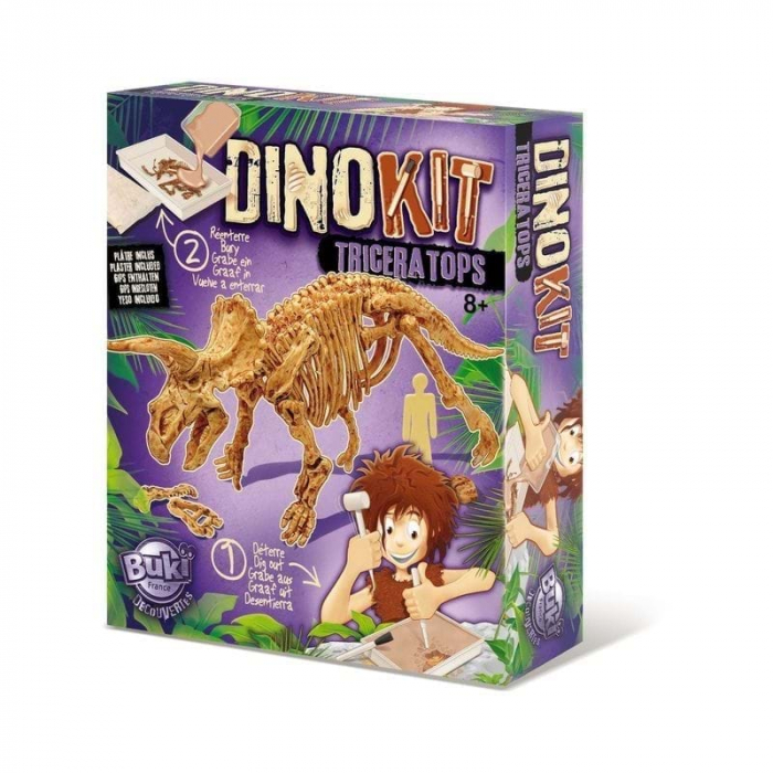 Paleontologie - Dino Kit - Triceratops, BUKI France, 8-9 ani + [2]
