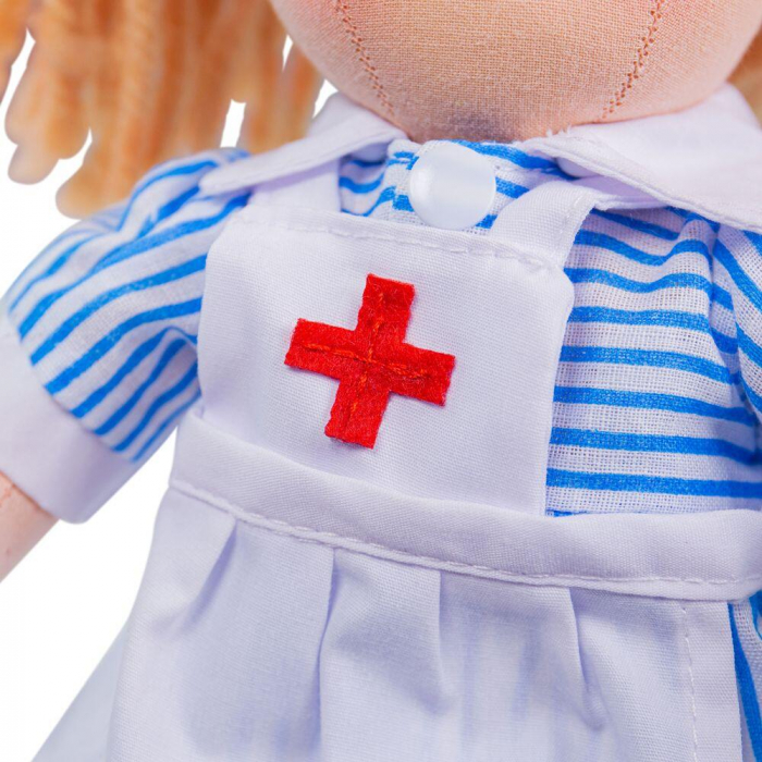 Papusa - Nurse Nancy, BIGJIGS Toys, 1-2 ani + [5]