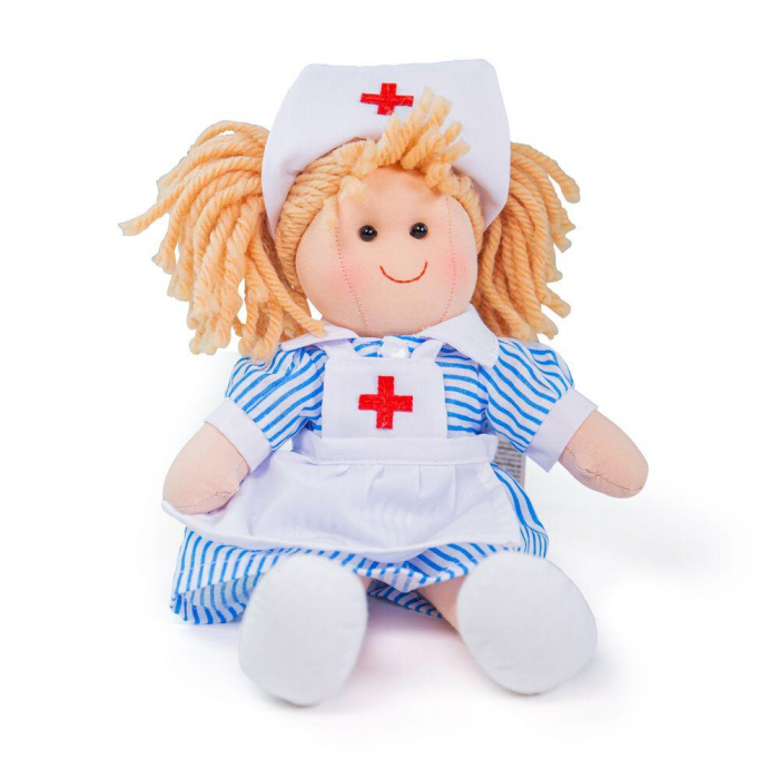 Papusa - Nurse Nancy, BIGJIGS Toys, 1-2 ani + [2]