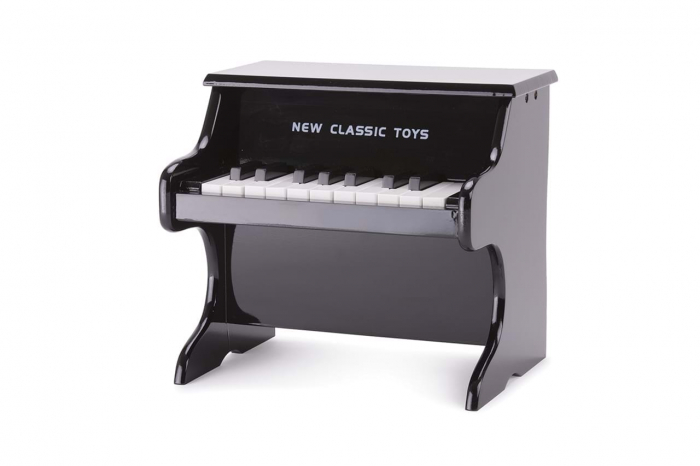 Pian din lemn New Classic Toys, Negru, 2-3 ani + [2]