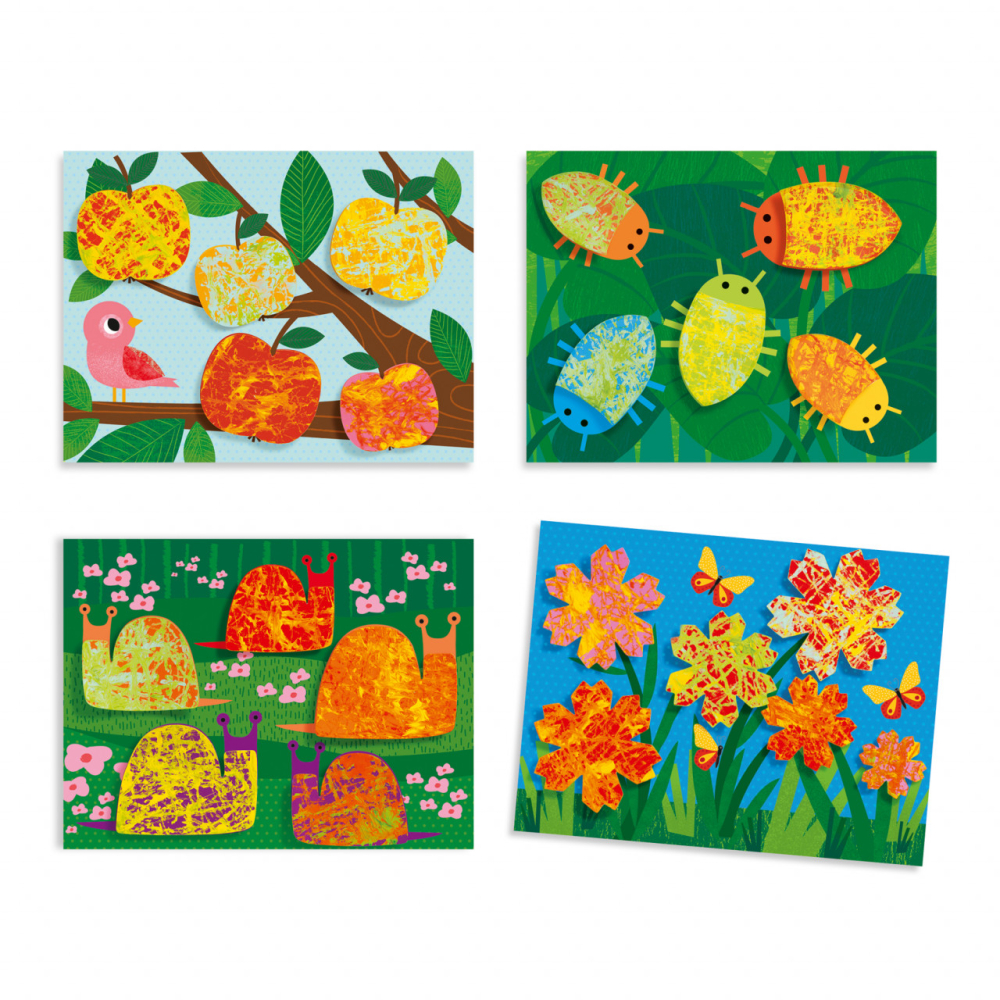 Pictura cu bile din sticla, Animale Djeco, 2-3 ani + [3]
