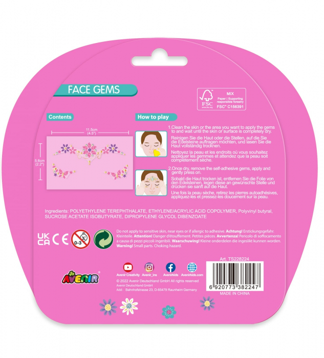 Pietre stralucitoare pentru fata - Flori, + 3 ani [3]