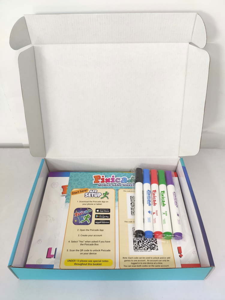 Pixicade -  kit creativ multipremiat pentru a transforma desenele copiilor in jocuri video pentru mobil sau tableta, editie jocuri nelimitate [3]