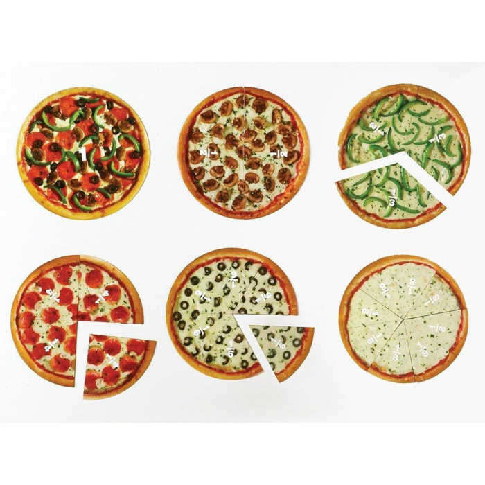 Pizza fractiilor cu magneti, Learning Resources, 6-7 ani + [4]