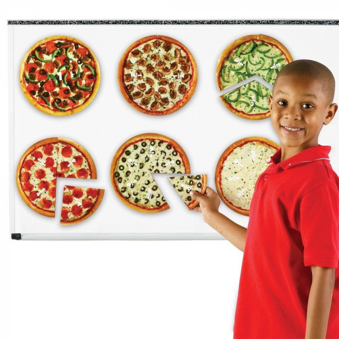 Pizza fractiilor cu magneti, Learning Resources, 6-7 ani + [2]