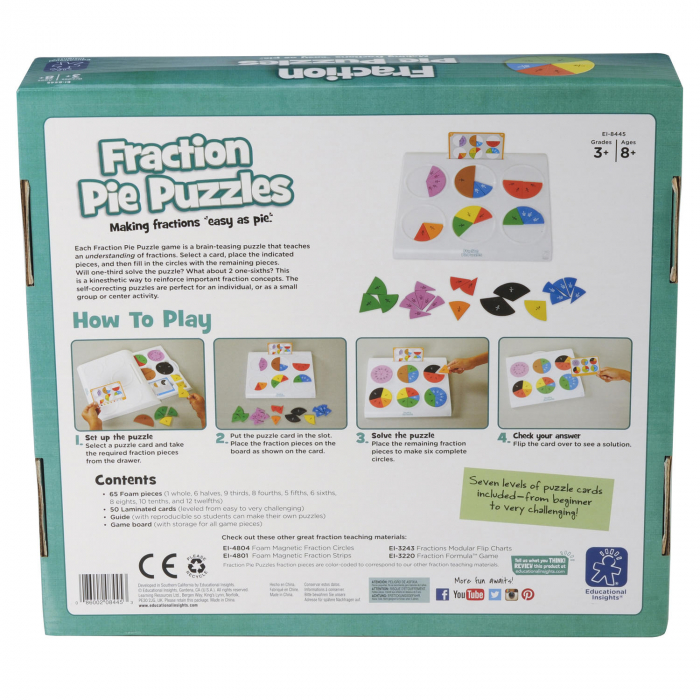 Placinta fractiilor, Educational Insights, 8-9 ani + [10]