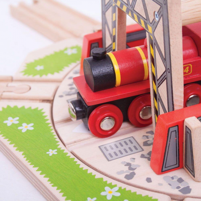 Platforma industriala rotativa, BIGJIGS Toys, 2-3 ani + [2]