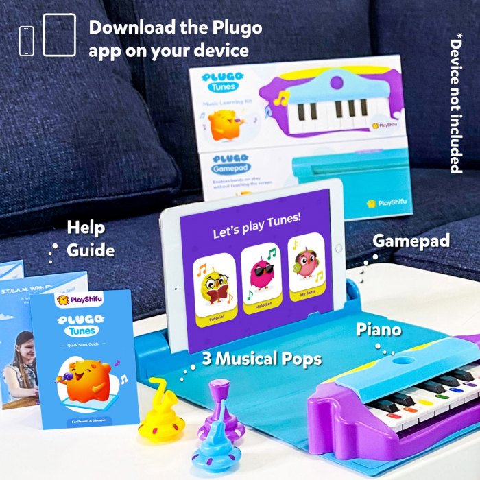 PlayShifu Plugo Tunes, Note muzicale, Playshifu, 4-5 ani + [4]