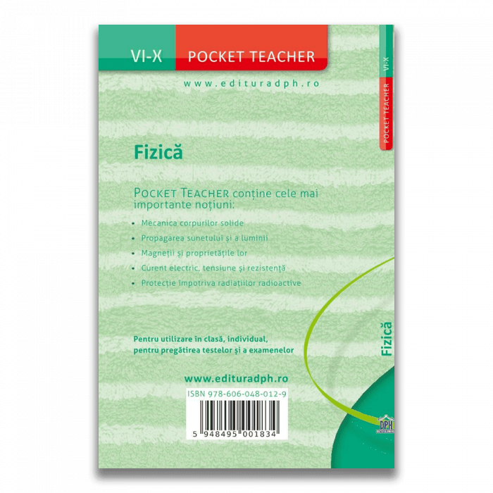 Pocket teacher: Fizica - Ghid pentru clasele VI-X, DPH, 12 ani + [2]