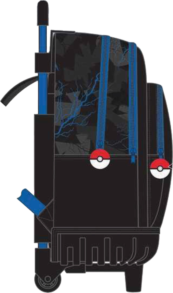 POKEMON Ghiozdan scolar tip troller, 3 compartimente plus buzunar lateral 43x33x20.5 cm, 27l [3]