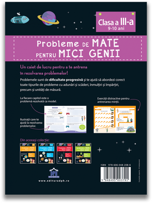 Probleme de mate pentru mici genii - clasa a III-a, DPH, 8-9 ani + [2]