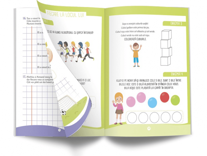 Probleme de mate pentru mici genii - clasa pregătitoare, DPH, 6-7 ani + [3]