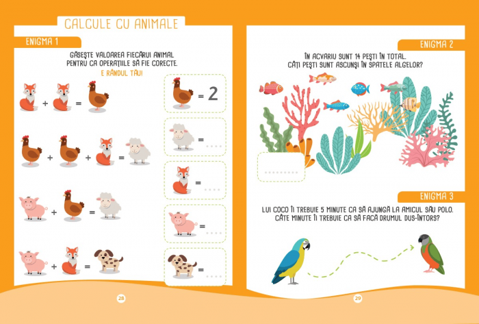 Probleme de mate pentru mici genii - clasa pregătitoare, DPH, 6-7 ani + [5]