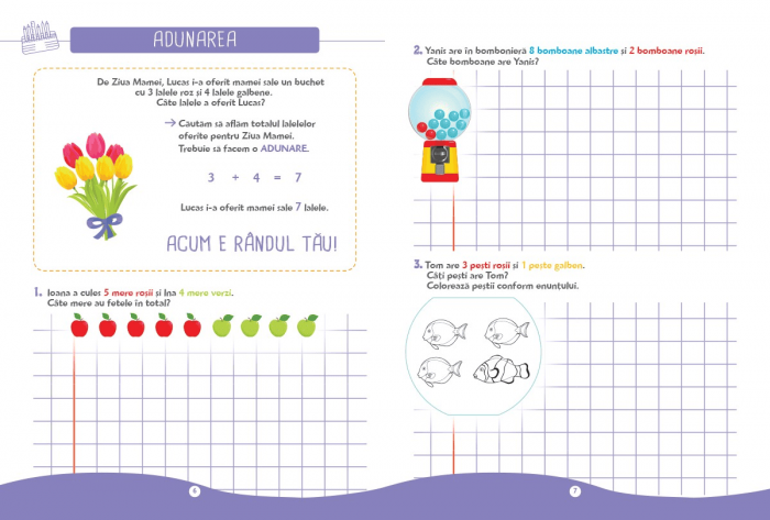 Probleme de mate pentru mici genii - clasa pregătitoare, DPH, 6-7 ani + [4]