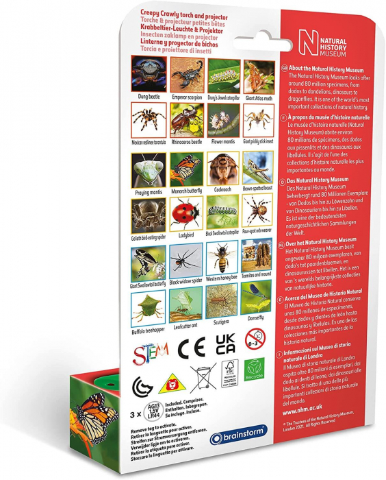 Proiector tip lanterna - Insecte, Natural History Museum, 2-3 ani + [2]