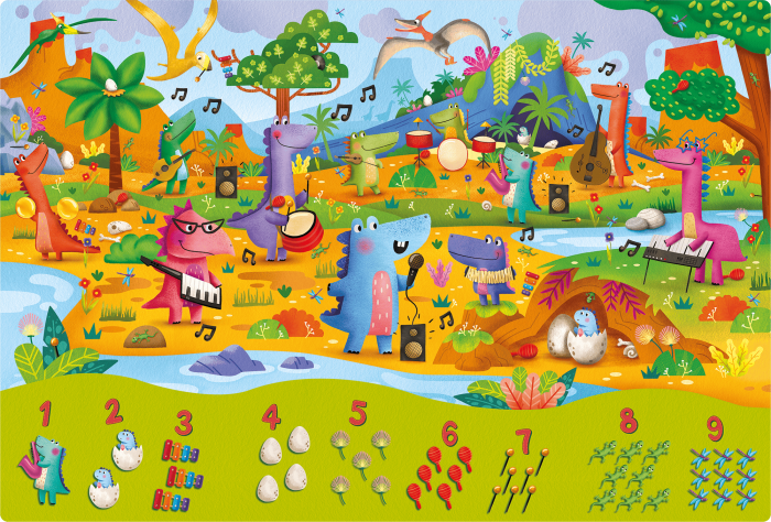 Puzzle 123 - Dinozauri, 25 piese, Ludattica, + 3 ani [4]