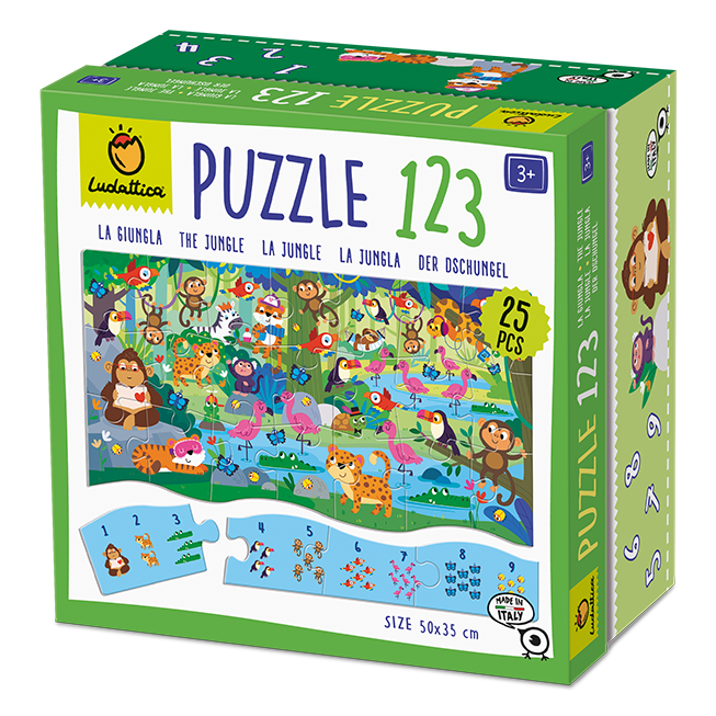 Puzzle 123 - Jungla, Ludattica, 3 ani+ [2]