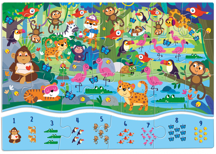 Puzzle 123 - Jungla, Ludattica, 3 ani+ [3]