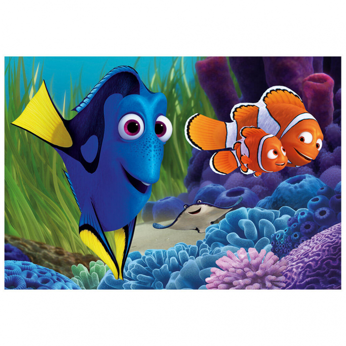 Puzzle 2 in 1 - Gasirea lui Dory (77 piese), Dino, 4-5 ani + [2]